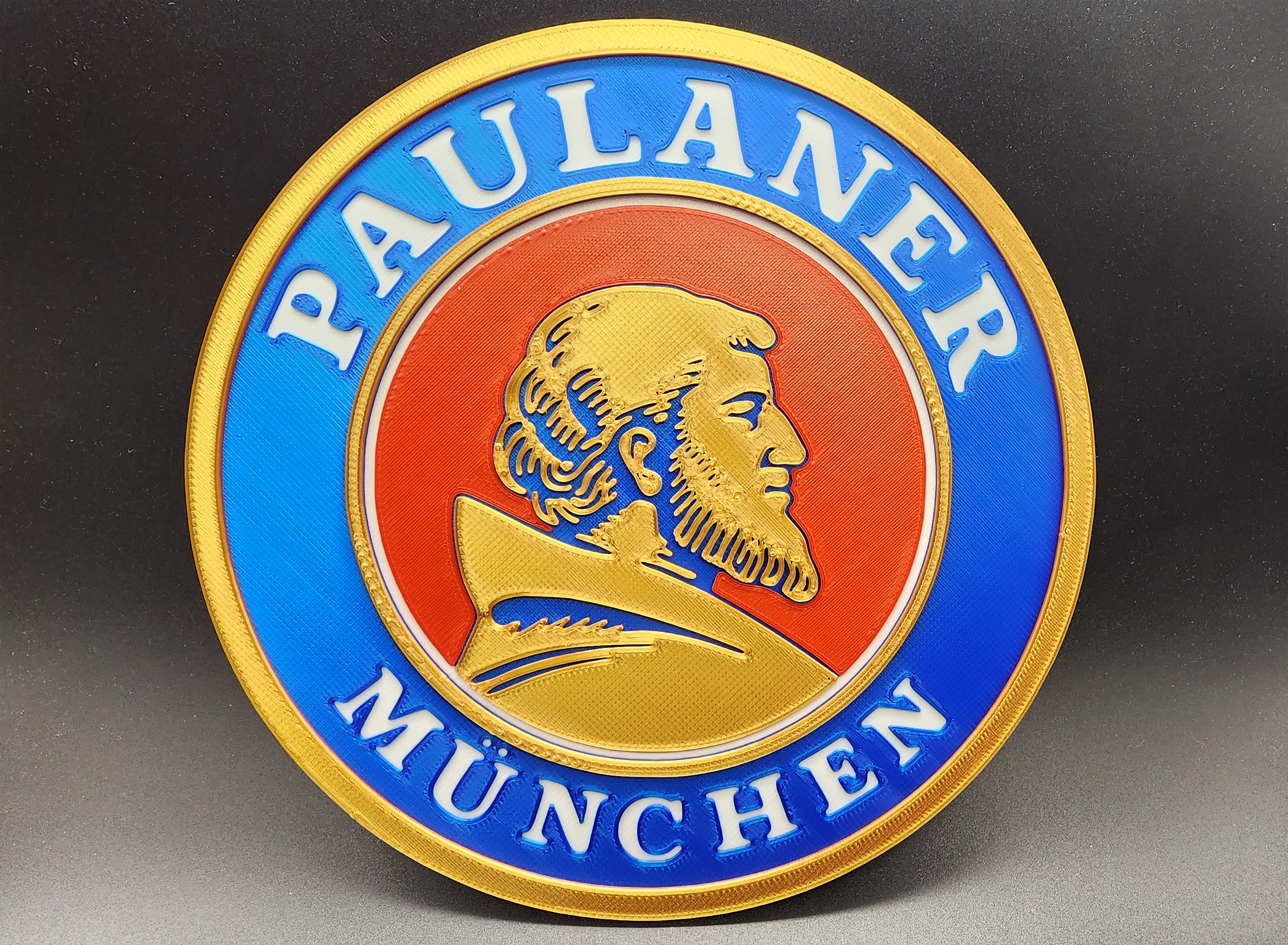 Paulaner Brauerei München Beer Sign 4 Color