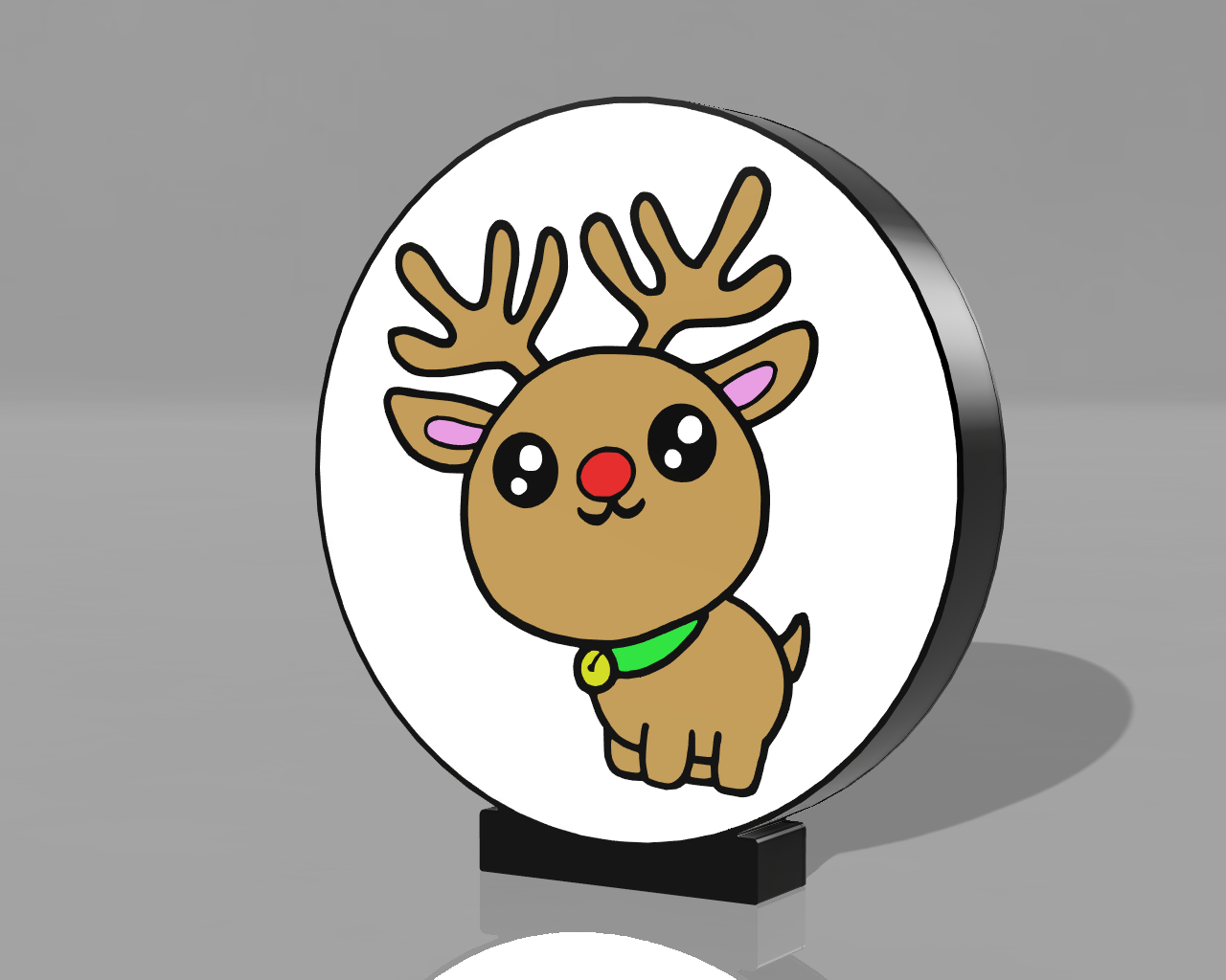 Christmas Reindeer Lightbox LED Lamp