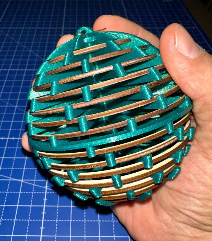 Christmas ball for christmas tree - screwed