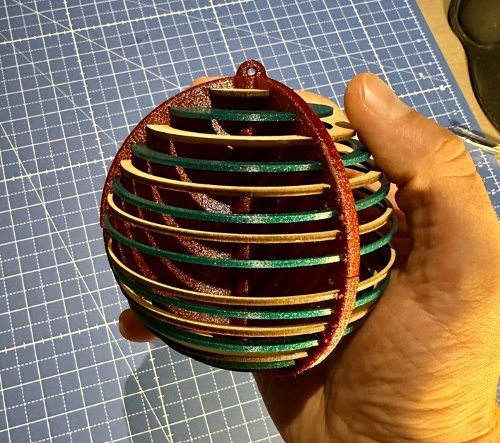 Christmas ball for christmas tree by Tüftlerbox