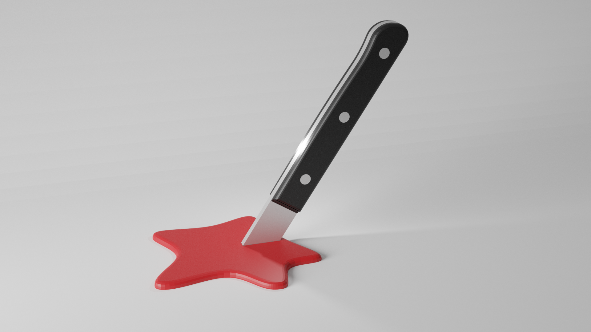 Kitchen Knife Stab Magnetic Prop