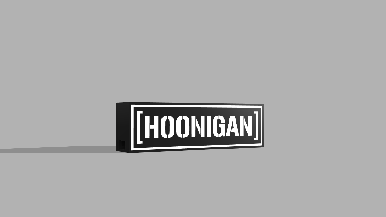 Hoonigan logo - LED Lightbox