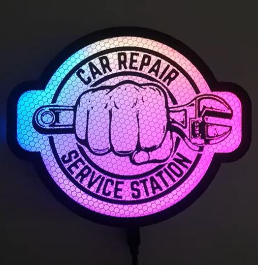 Car Service light box