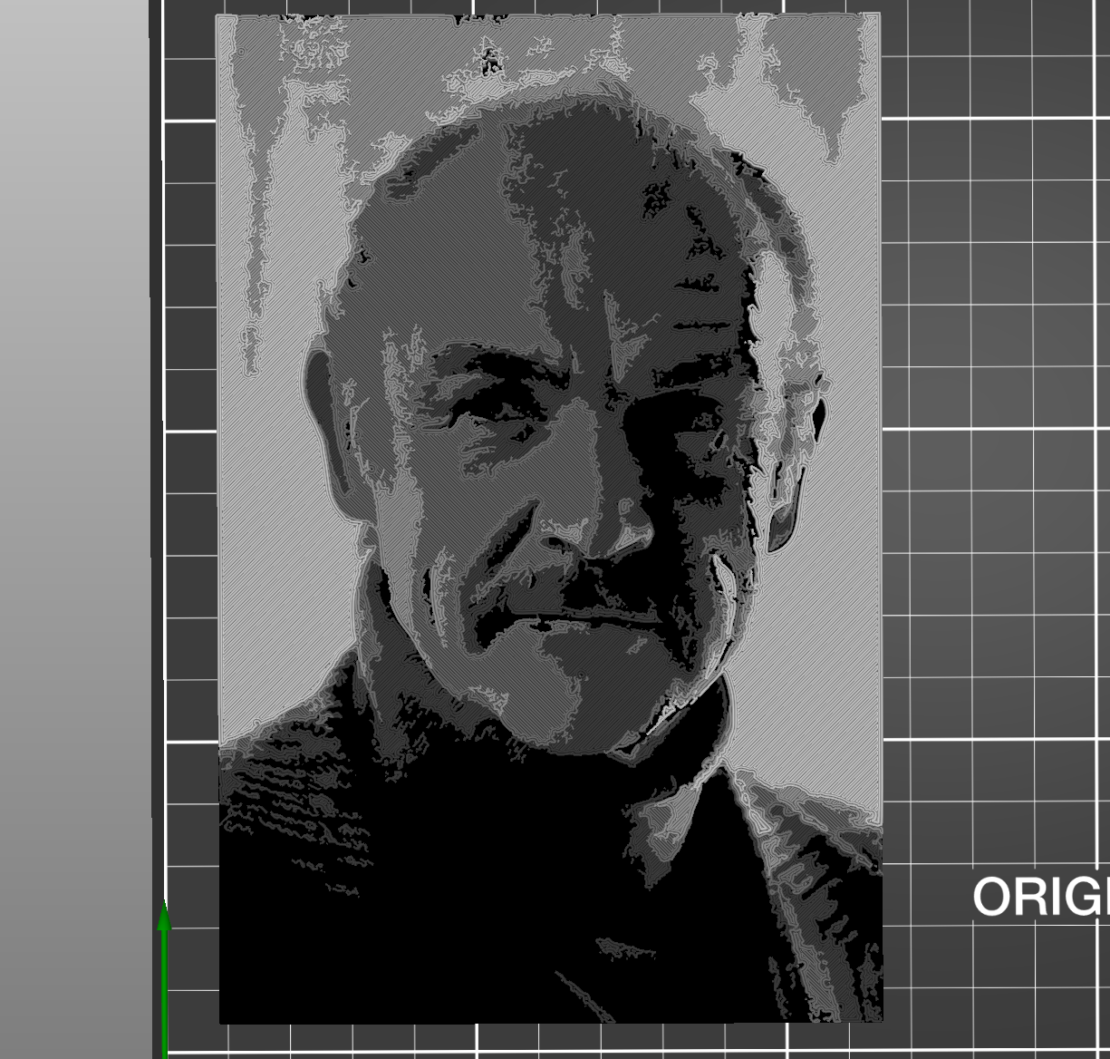 Sean Connery - 5 Color w/filament changes (1 at a time) relief topography