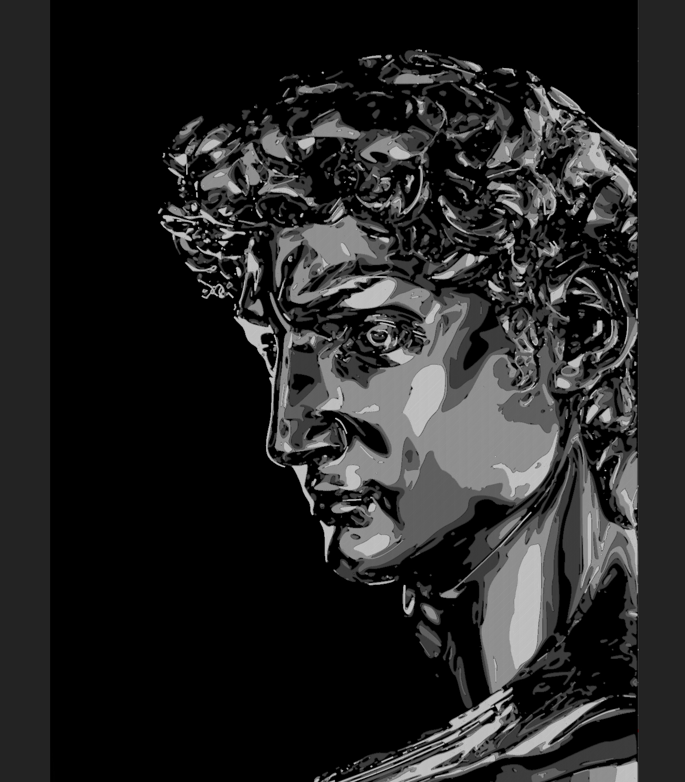 David of Michelangelo 5 Colors