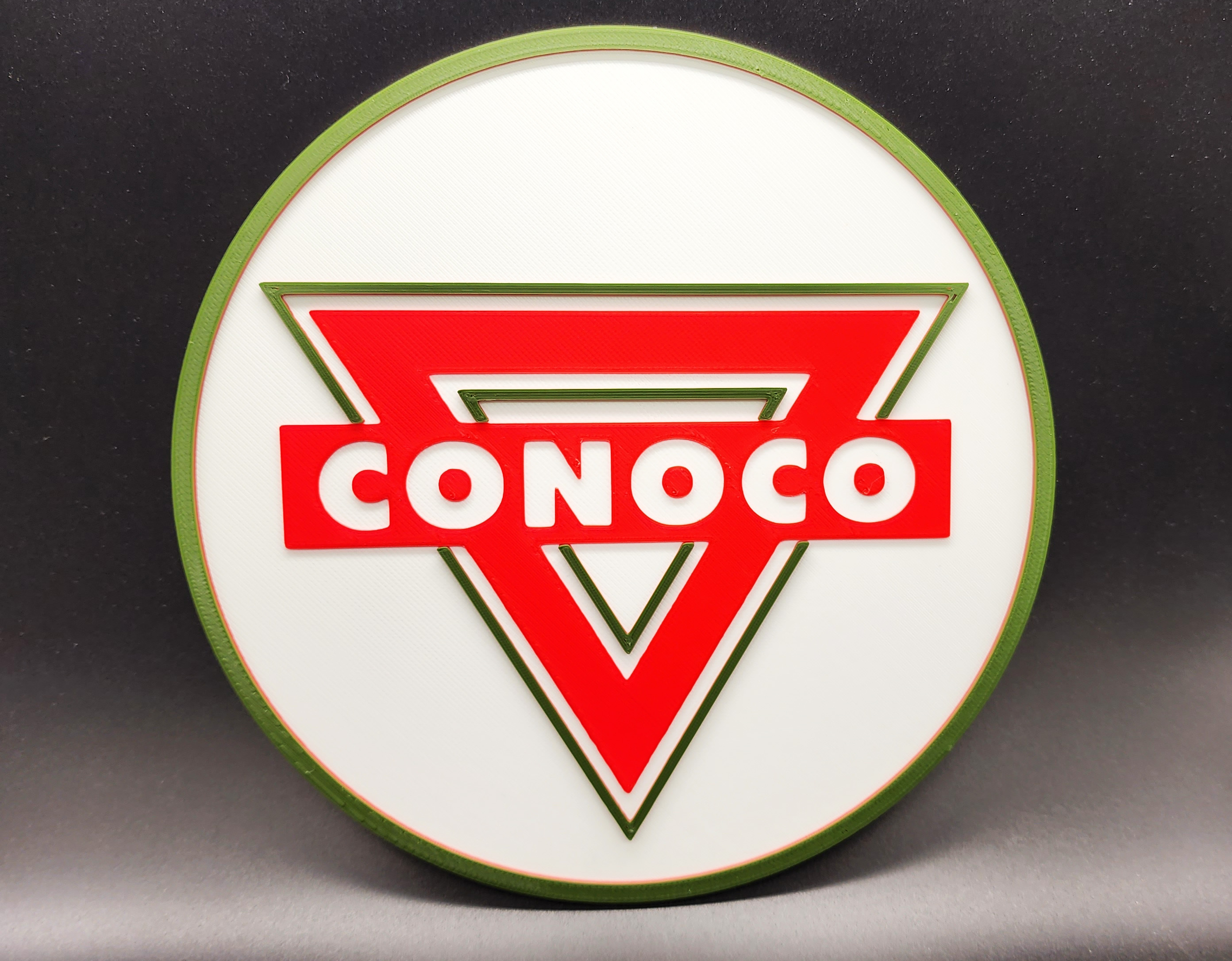 Vintage Conoco Sign 3 Colors