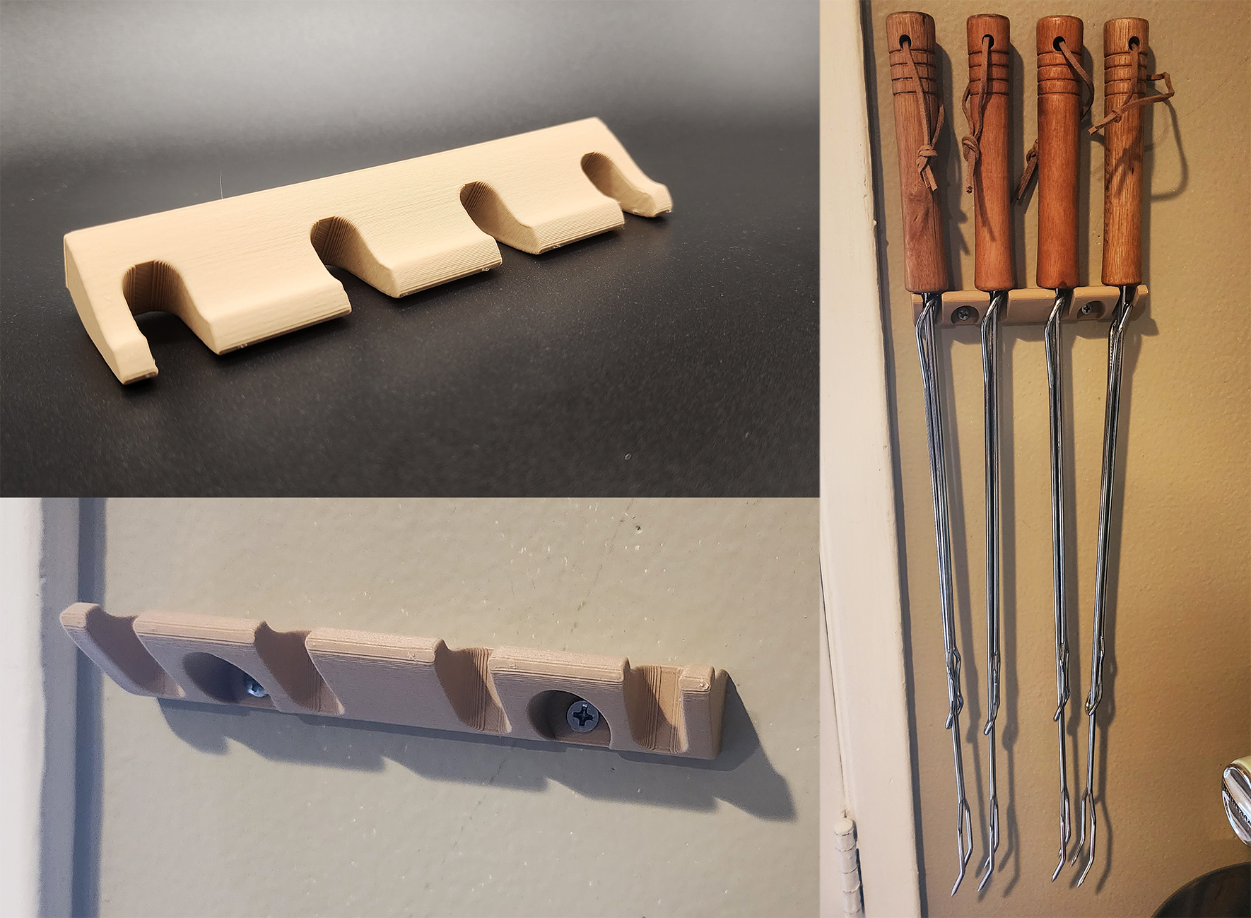 Roaster Hook Rack - Wall Mount