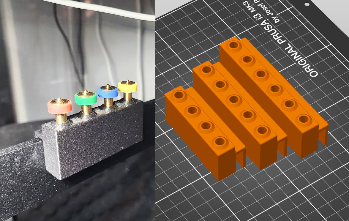 Revo 6 Nozzle Holders - 4, 5, 6 for MK3/MK4 Gantry