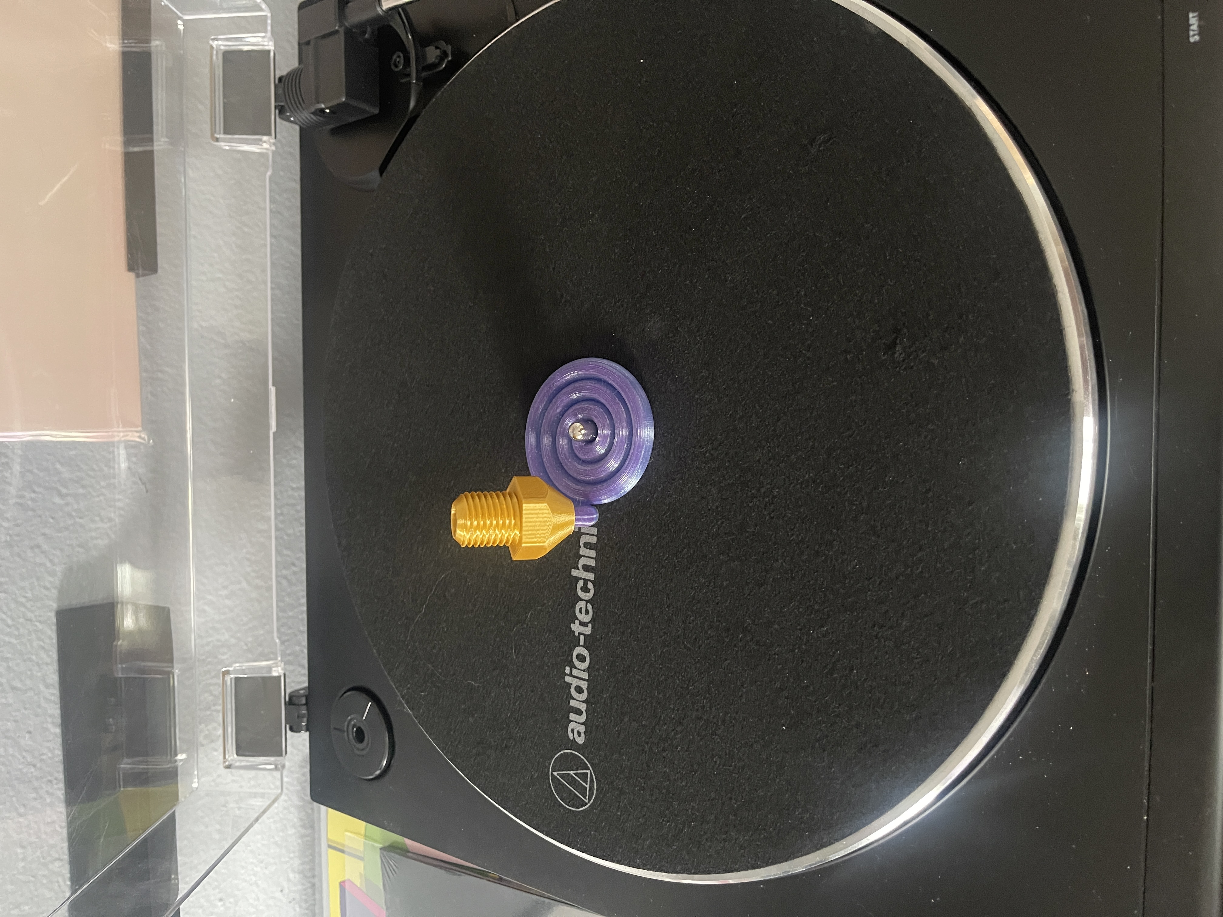 Printing In Progress 45 Record Adapter