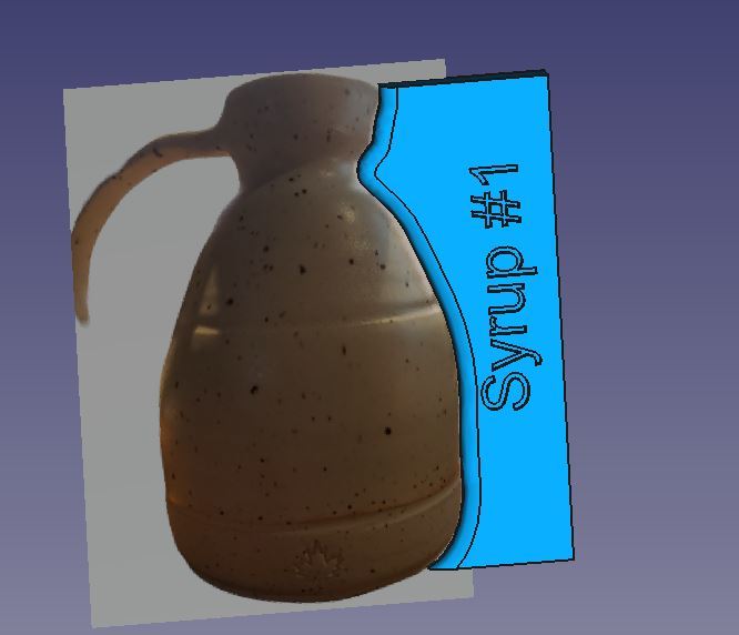 By Anne:  Maple Syrup Bottle rib with stopper
