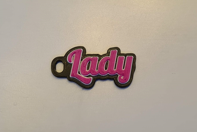 Lady Keychain