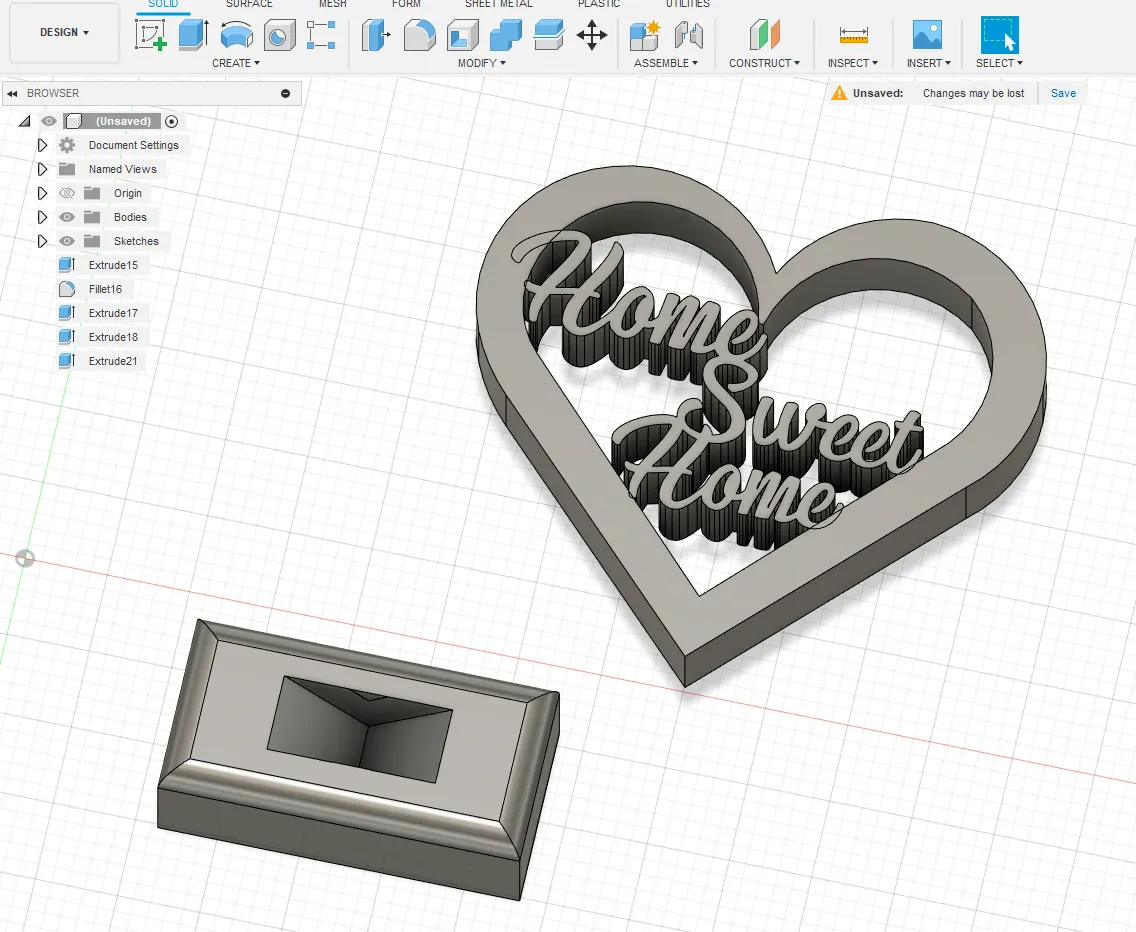 Home sweet home heart decor