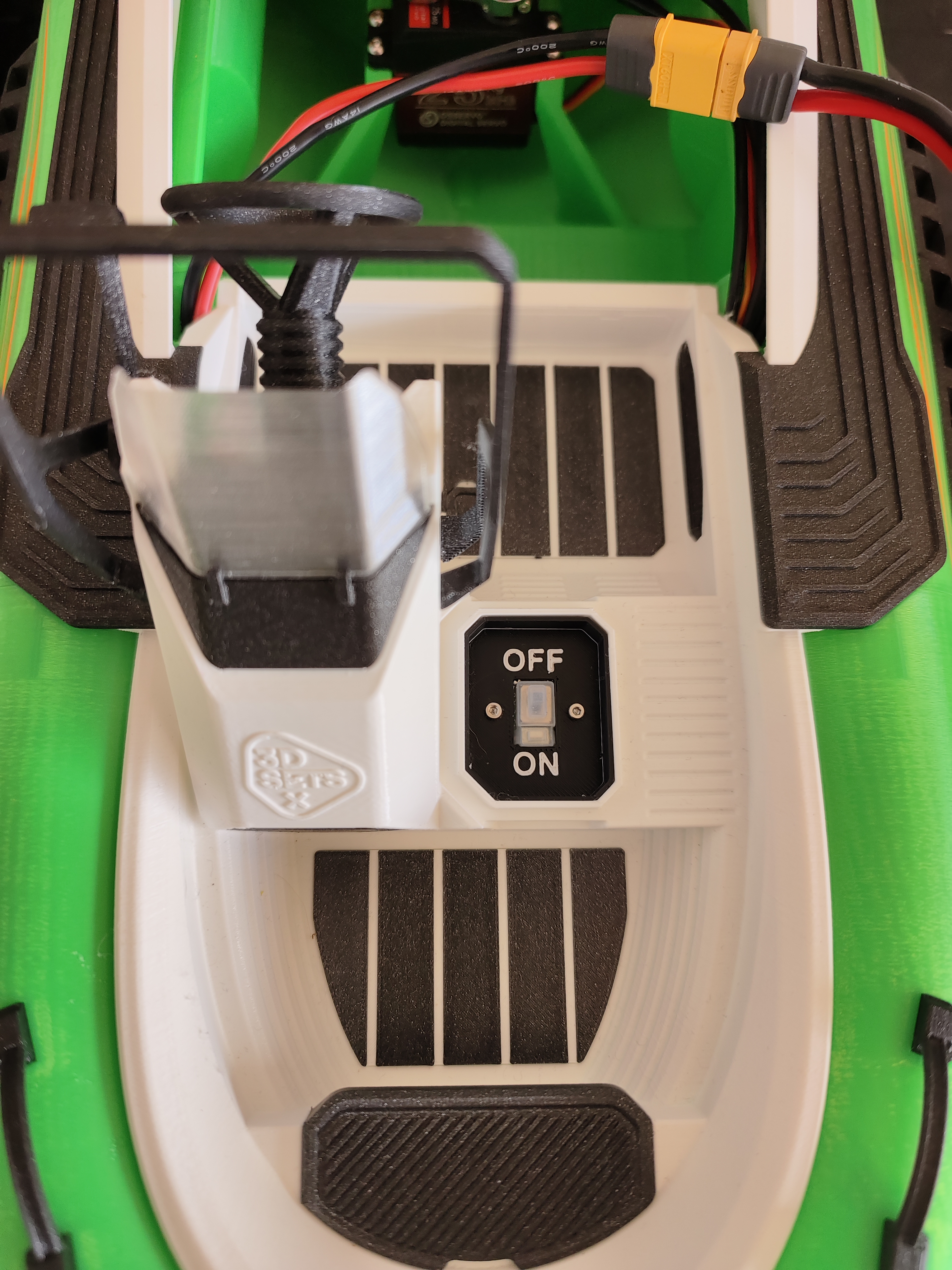 3Dsets Skippy Boats ESC switch holder