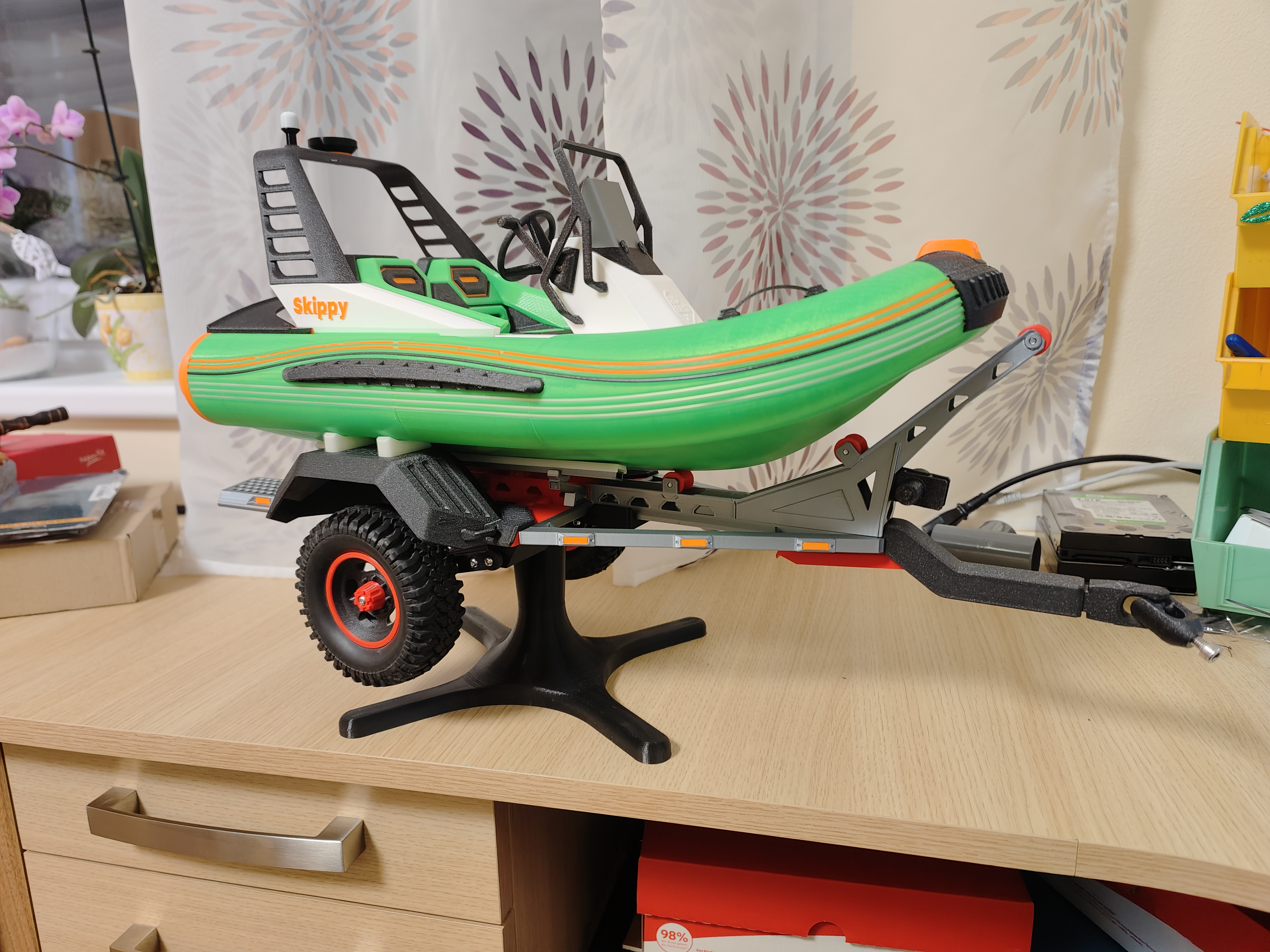 Stand for 3Dsets Skippy trailer