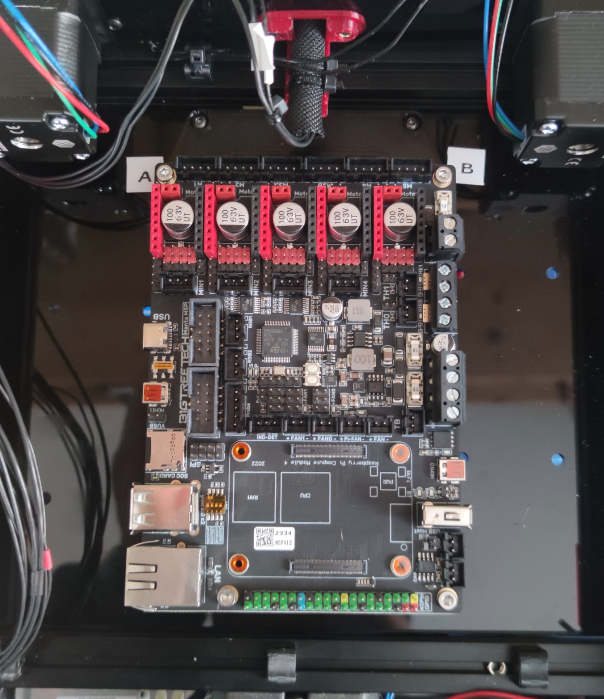 BTT Manta M5P mount for Fysetc V0-Kit