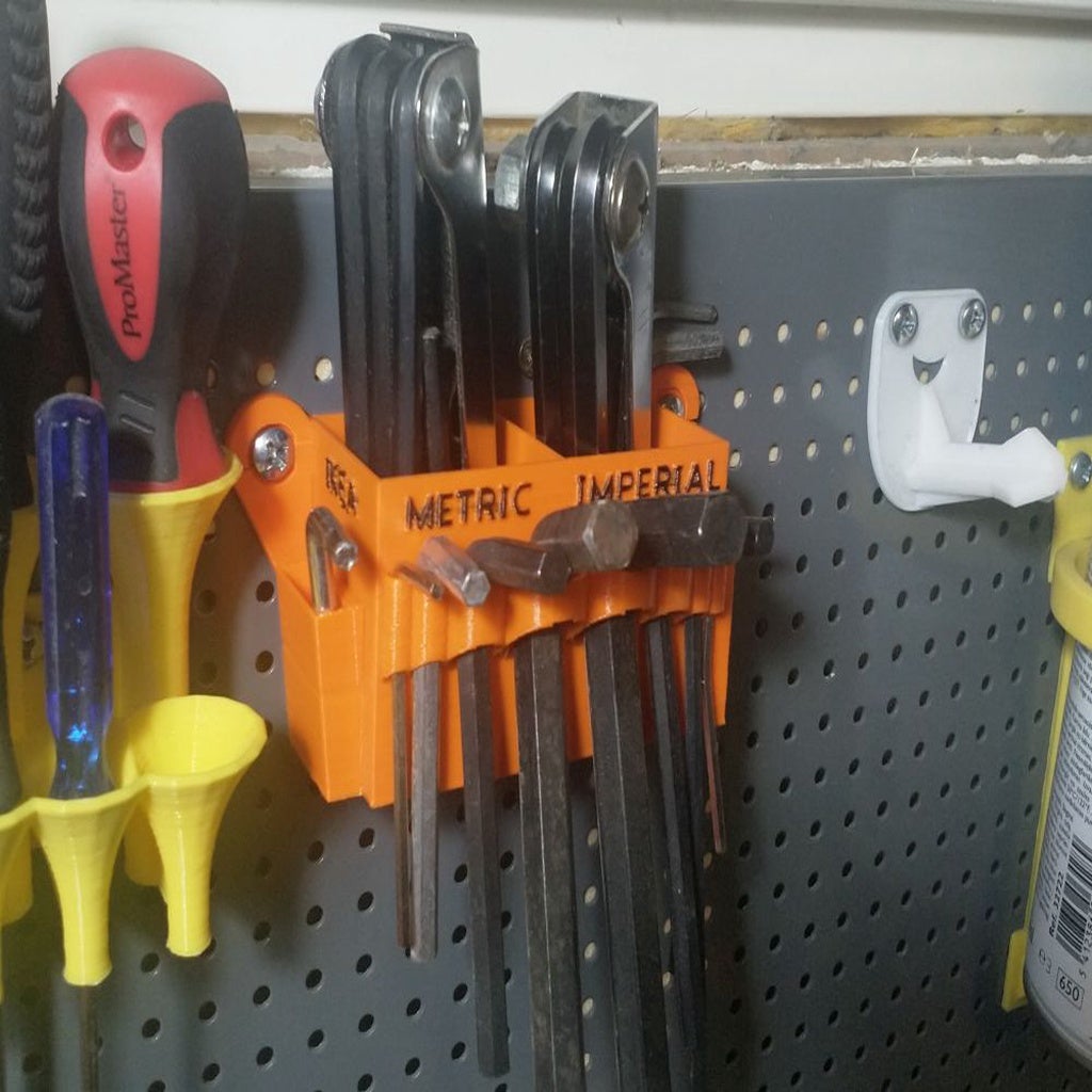 Biltema Pegboard Hex Key Holder