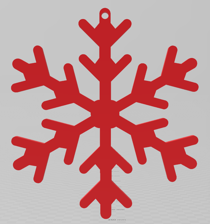 EASY TO PRINT, SNOWFLAKE, CHRISTMAS ORNAMENT 22, ORNAMENTS