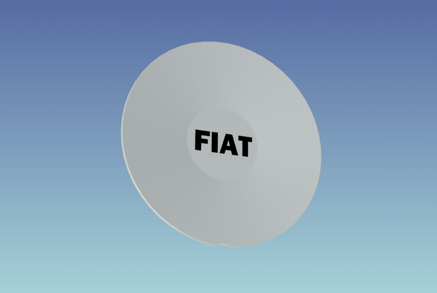 Prototype fiat bravo hubcap