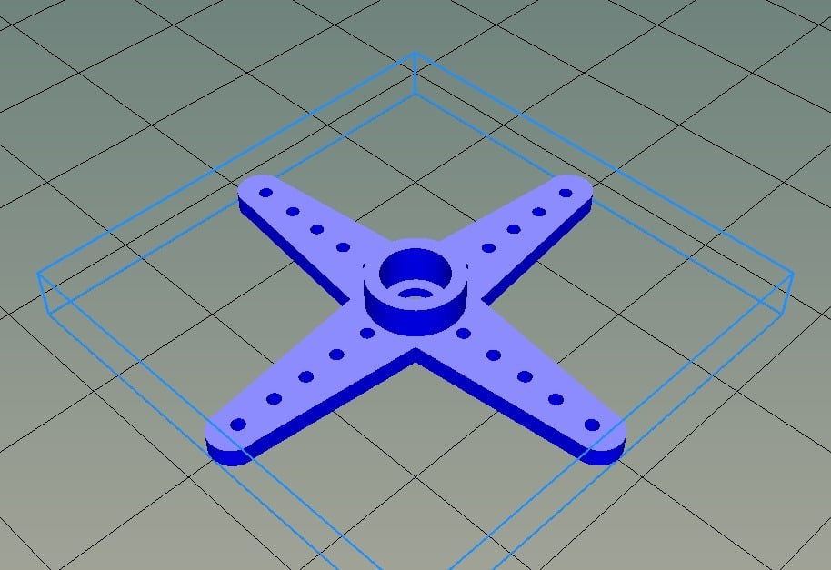 Quadruple servo arm