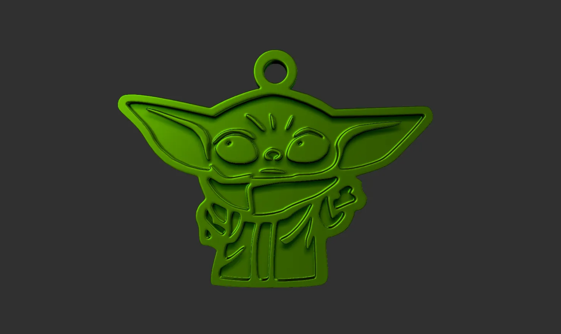 Yoda keychain