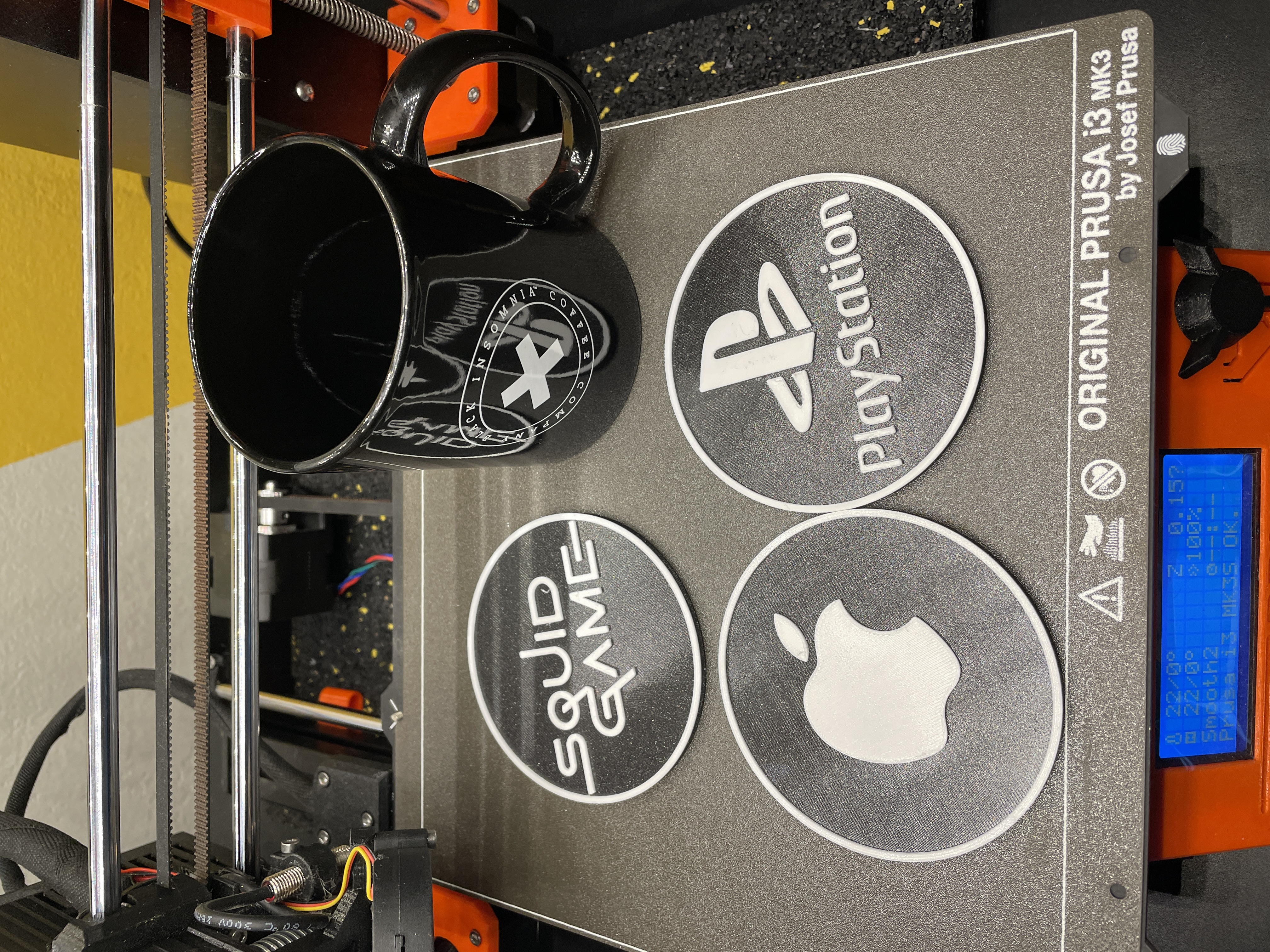Coaster with Playstation logo - not necessary multimaterial.