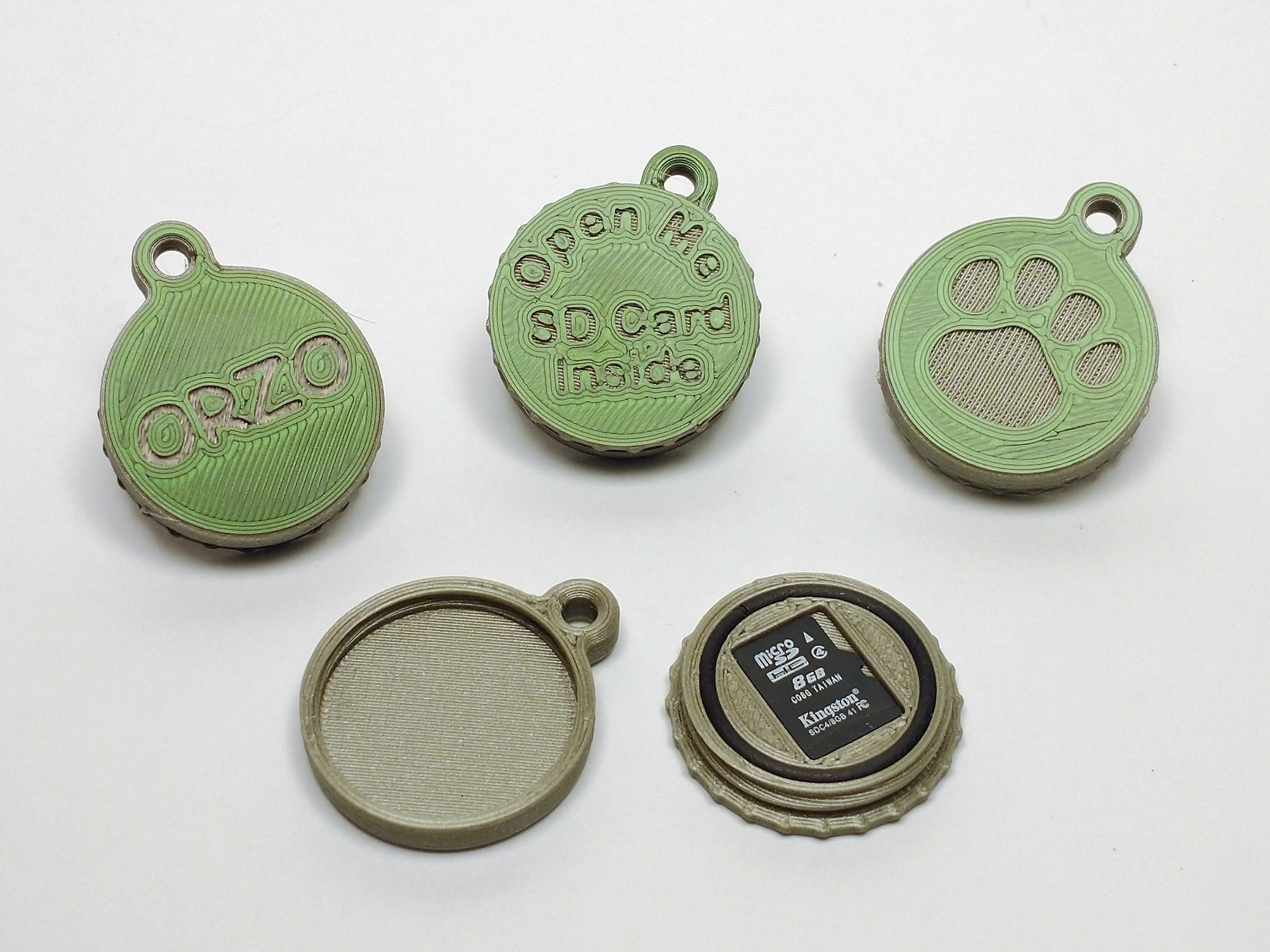 Waterproof MicroSD Card Dog Tag