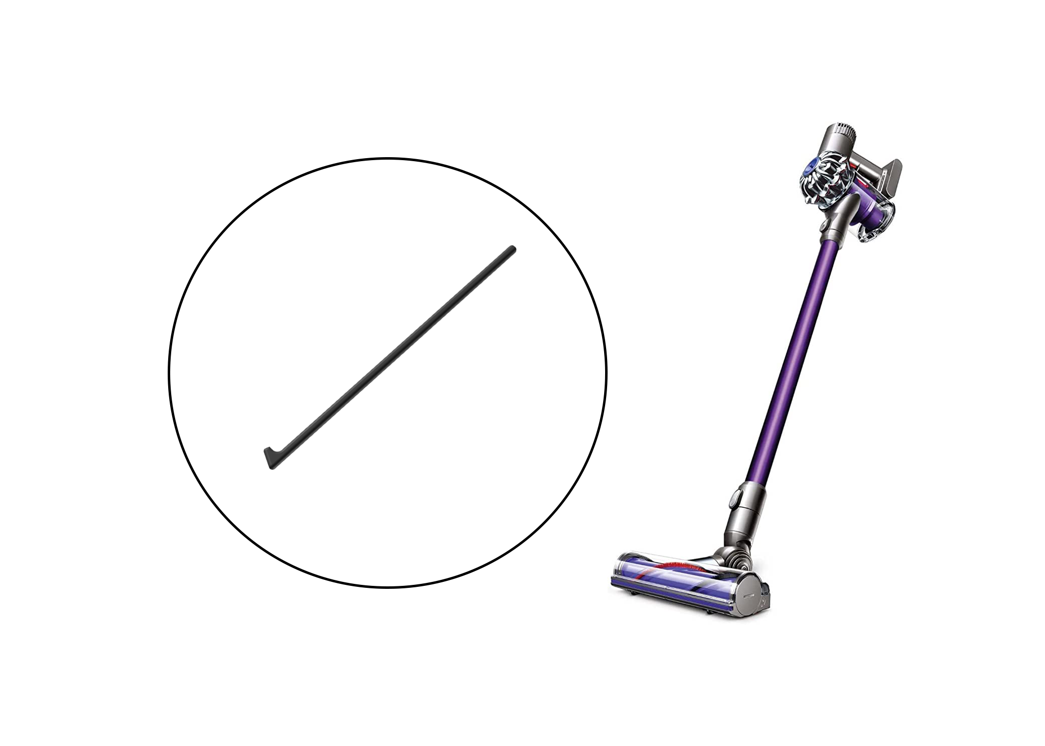 Unclogging Tool for Dyson Cordless Stick Vacuum Cleaner