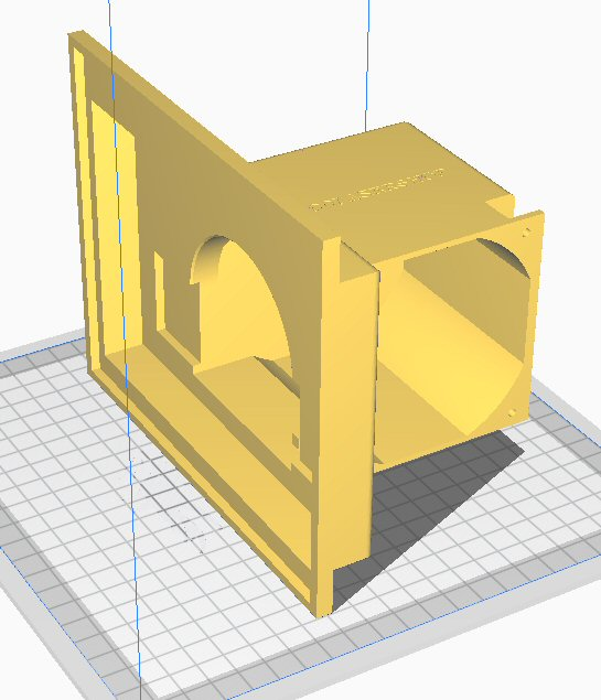 ADATTATORE SCARICO ARIA K40 LASER - PER VENTOLA DA 120mm A TUBO DA 100mm