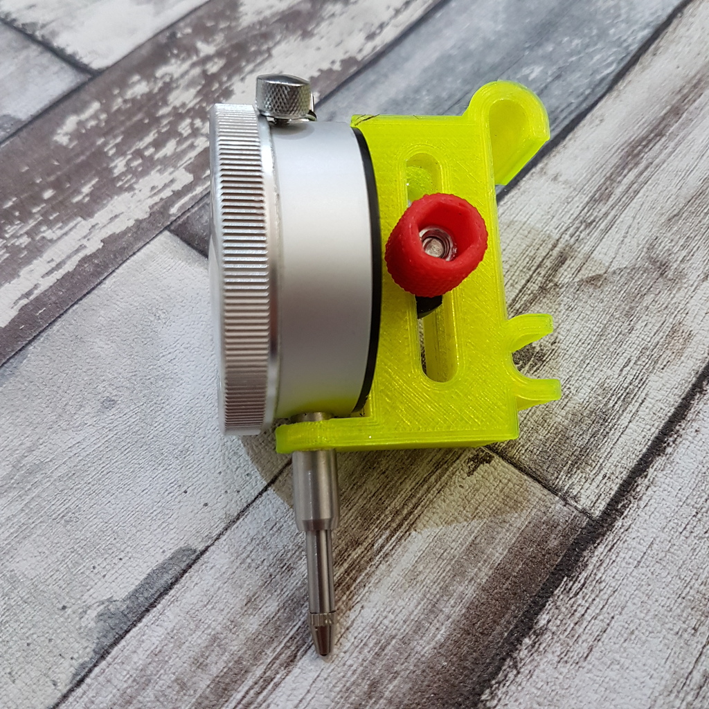 dial gauge mount for bed leveling