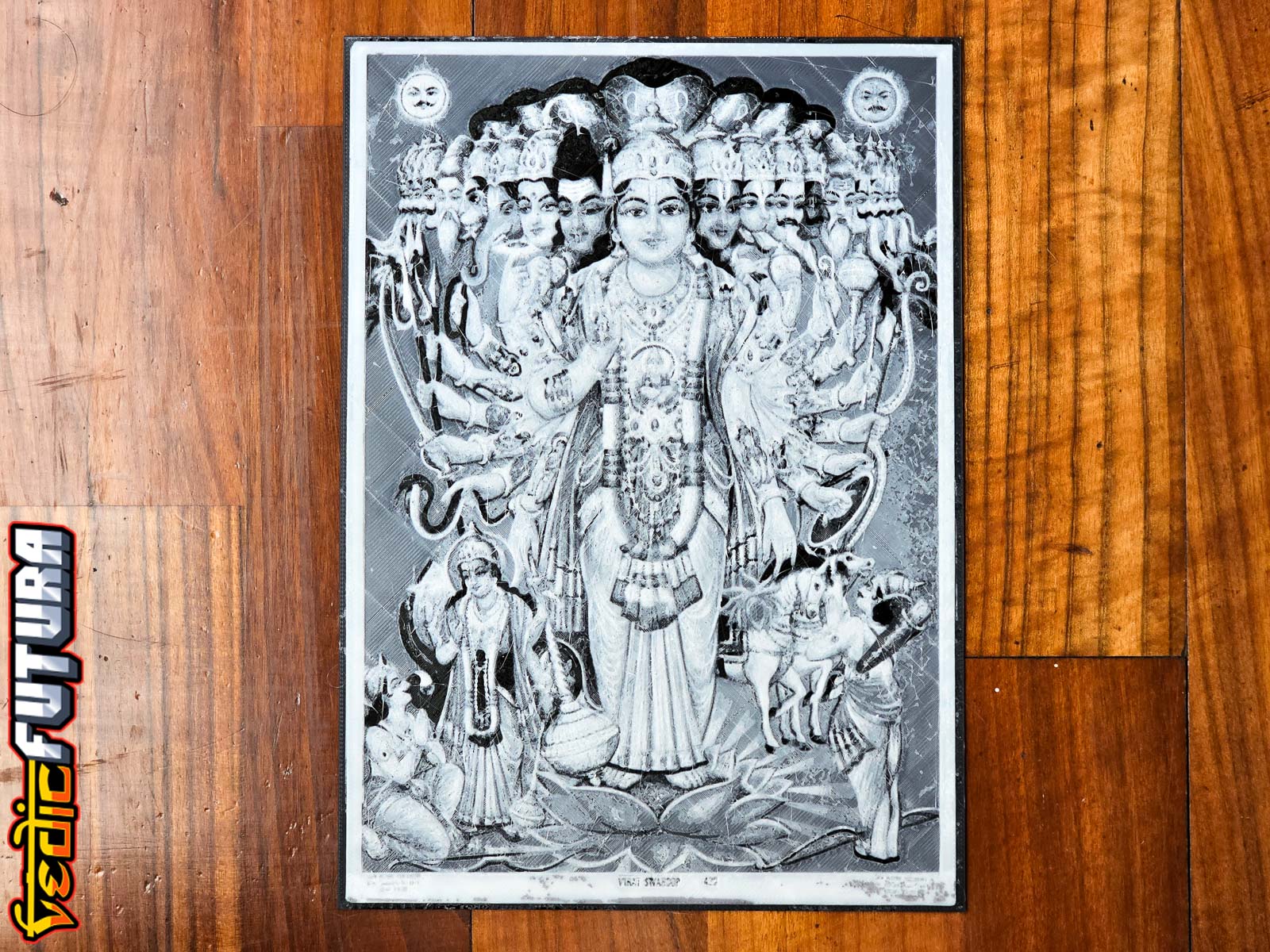 Viratswarup - The Universal Form of Vishnu [Easy to Print Filament Painting]