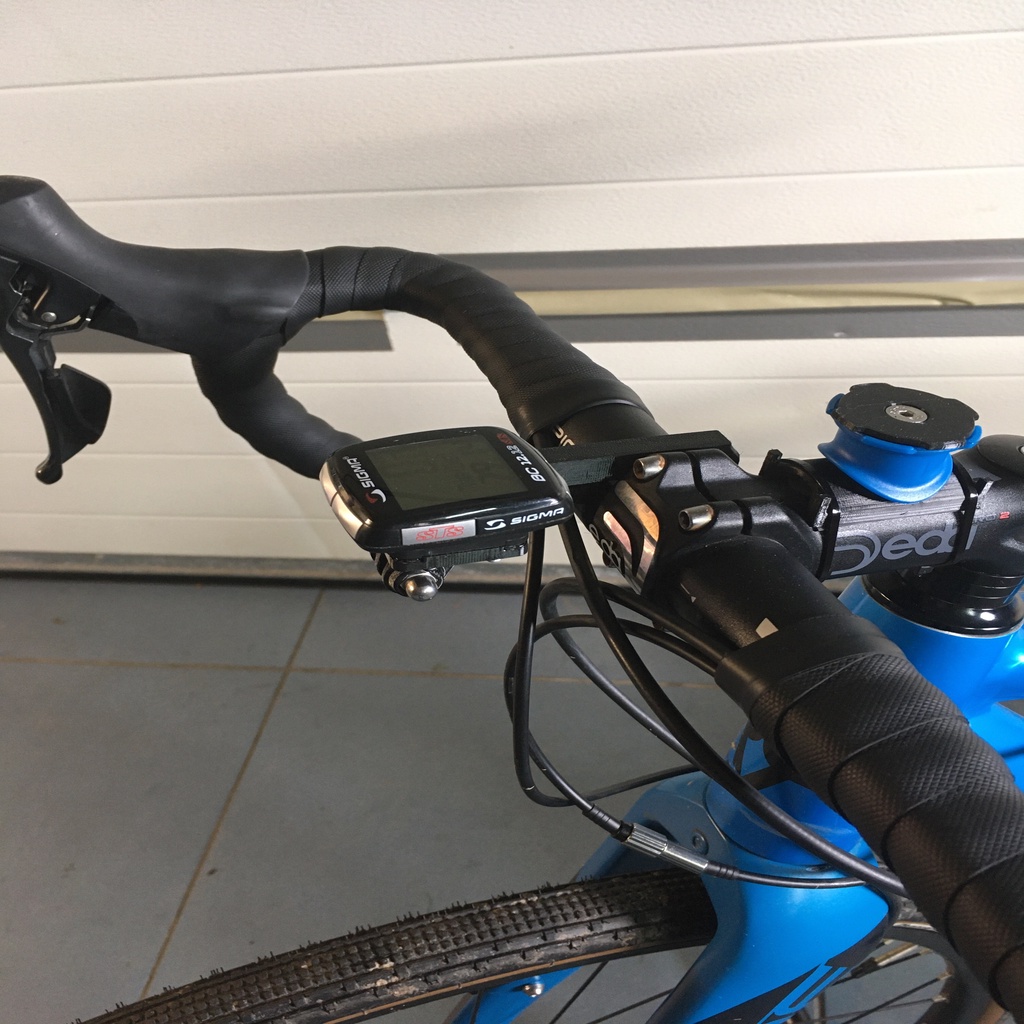 Sigma computer holder with GoPro bike mount