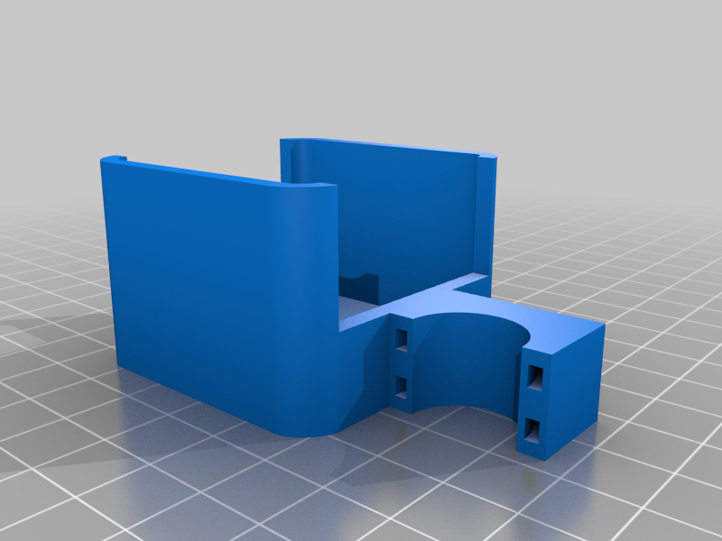 Ender 5 pro x-axis motor cover with cable tie mount remix