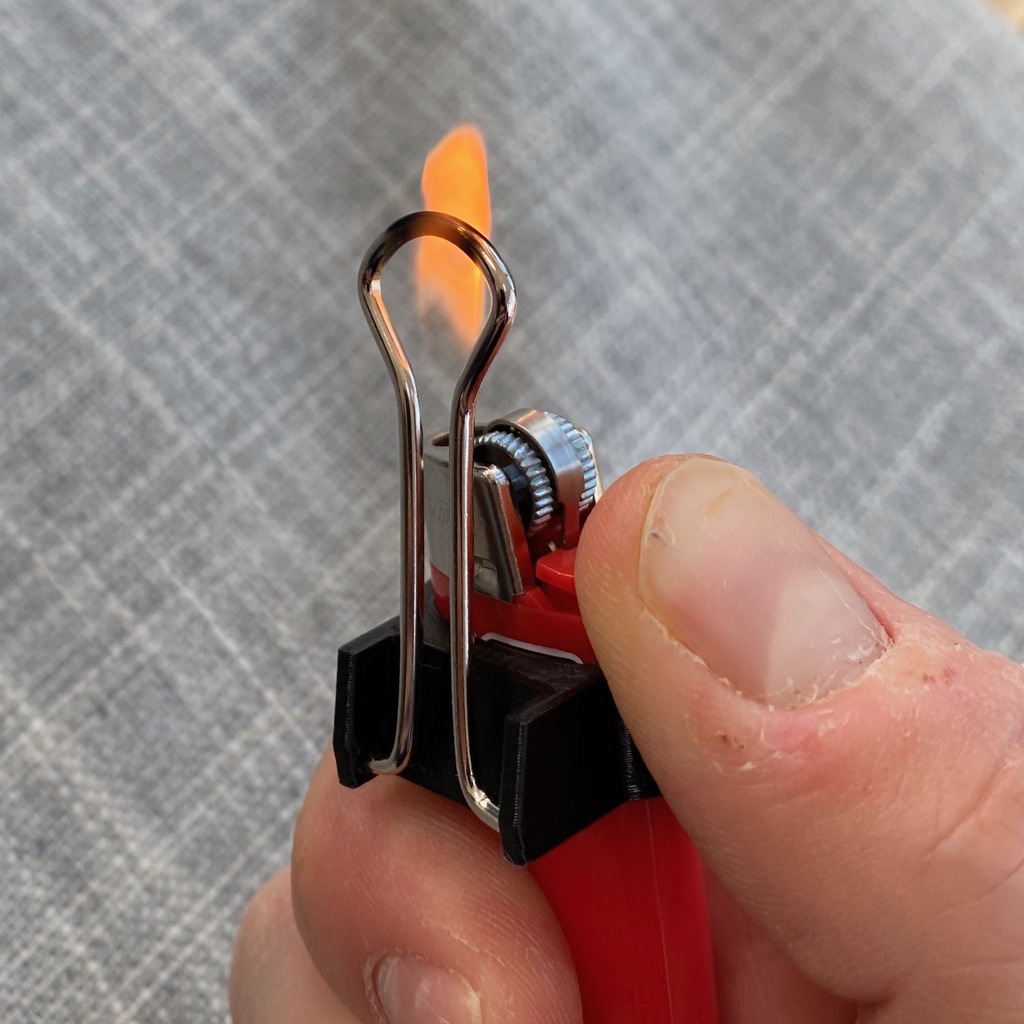 Self Sanitising Button Presser BIC Lighter Modification