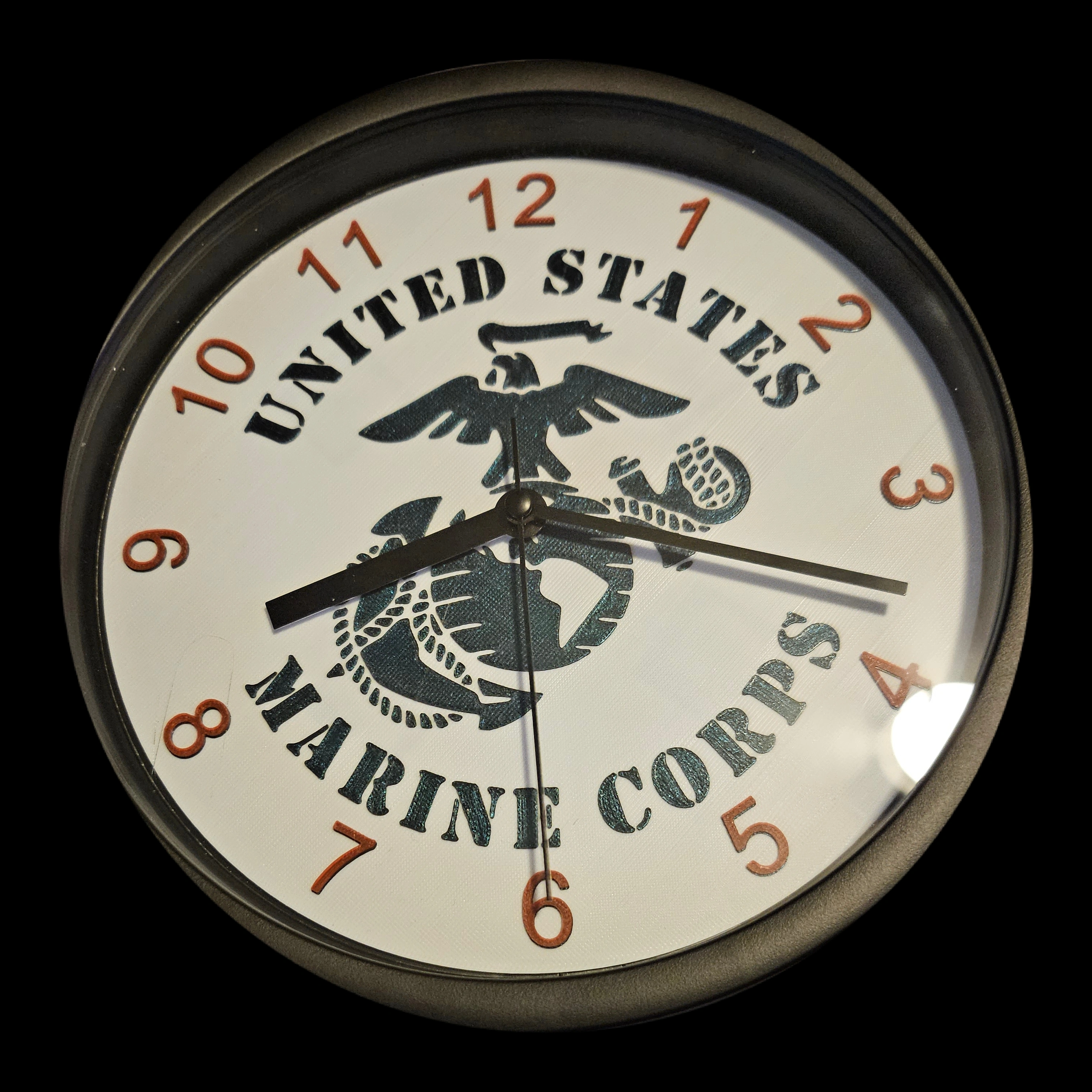 USMC Wall Clock Face