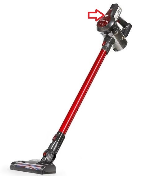 Dibea C17 Cordless Vacuum Cleaner - Fixing Button