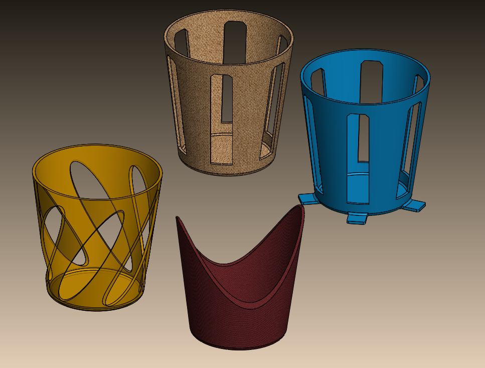 Plastic cup holder