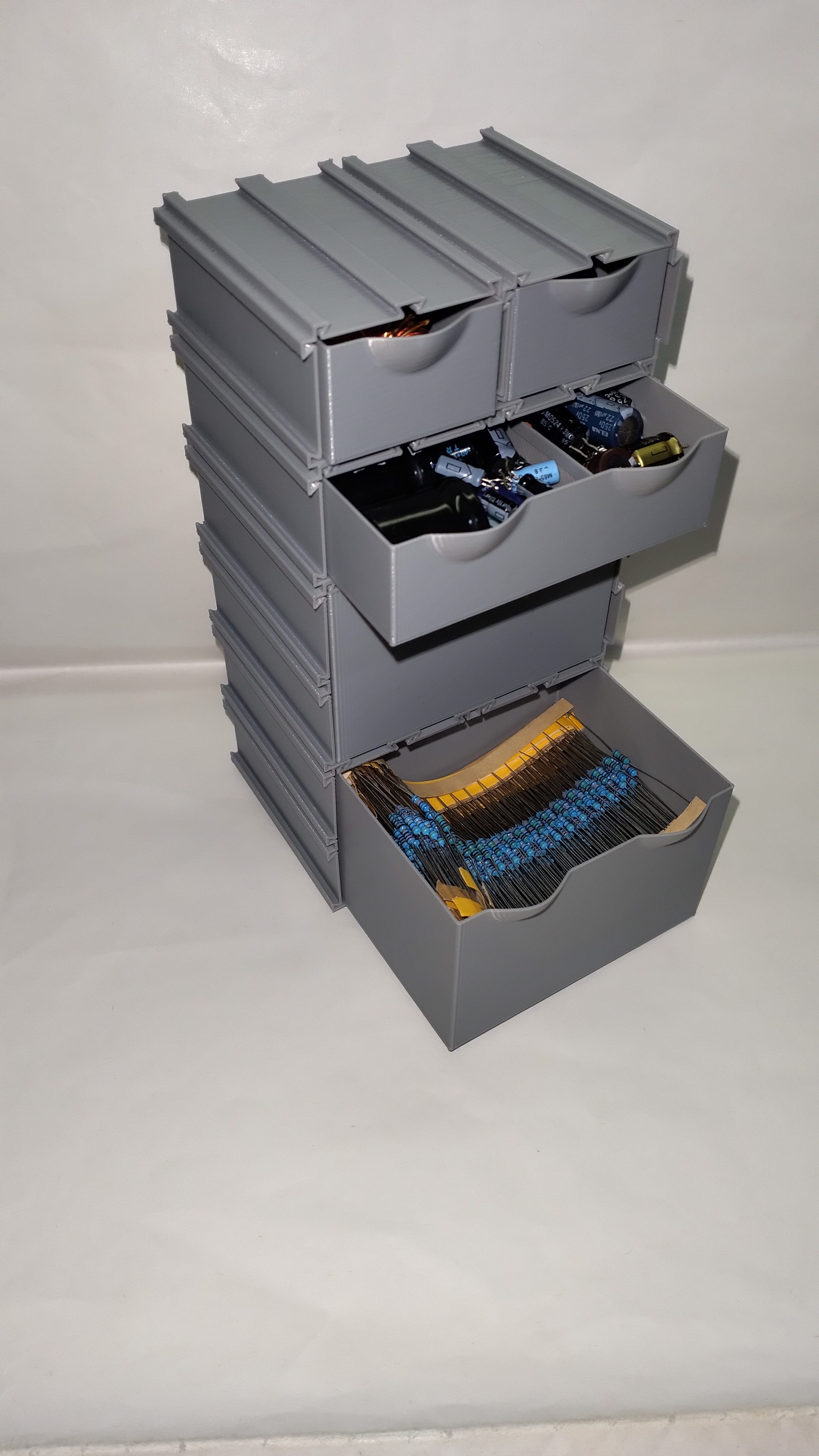 Modular drawer (Vase mode) for Electronics component etc