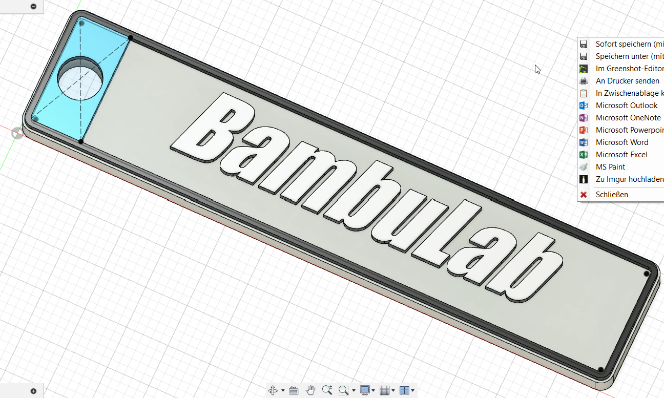 Numberplate BambuLab