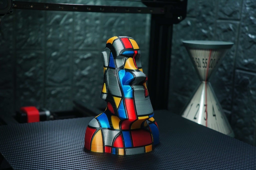 Moai Multicolor Extreme Torture Test for Bambu ERCF Mosaic Palette