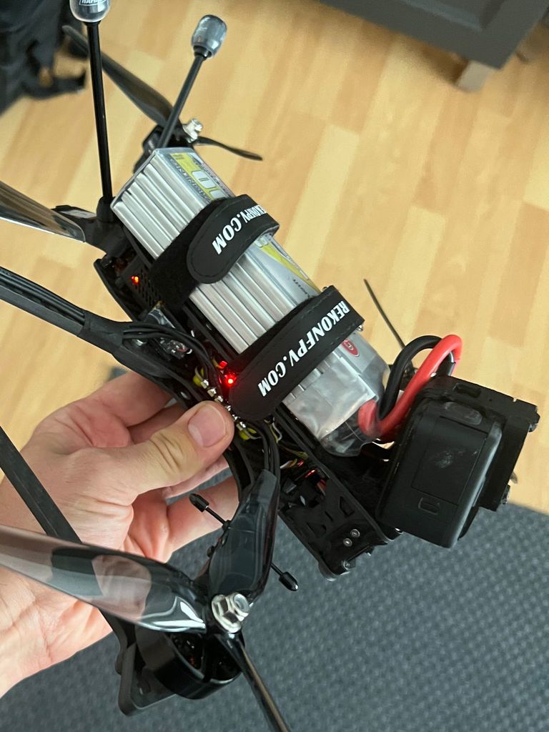 HGLRC Rekon 7 GoPro 11 Mini Fixed Mount with TBS ND - 30/35