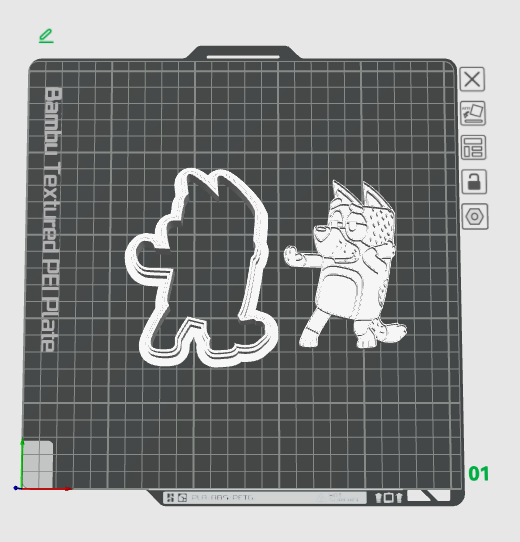 Bluey Dad Cookie Cutter