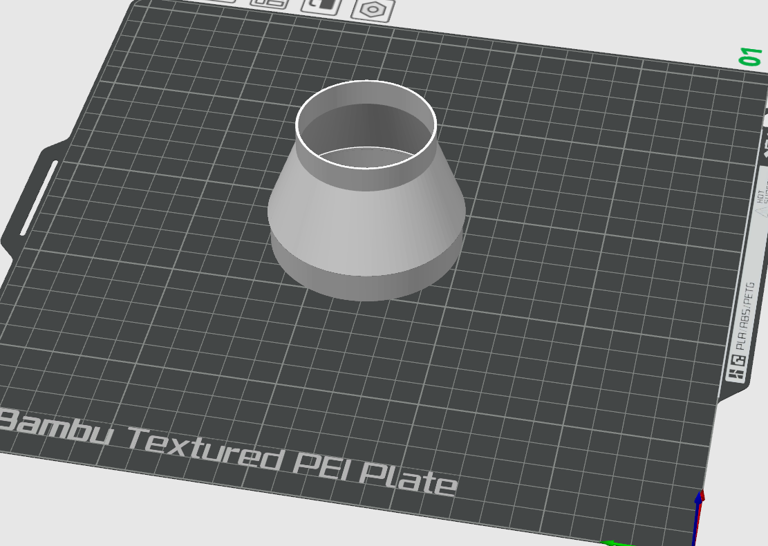 50mm to 70mm fan adapter