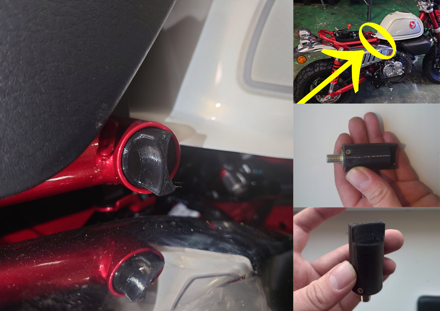 Honda Monkey seat removal without tool