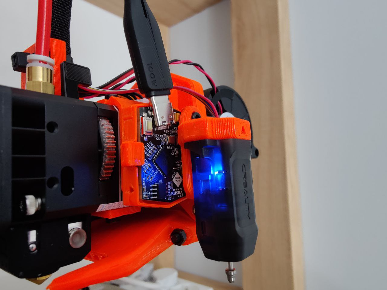 CRTouch mount for MAD (BIQU H2/H2 V2S REVO/H2 V2S Lite/E3D VOLCANO) system with KUSBA