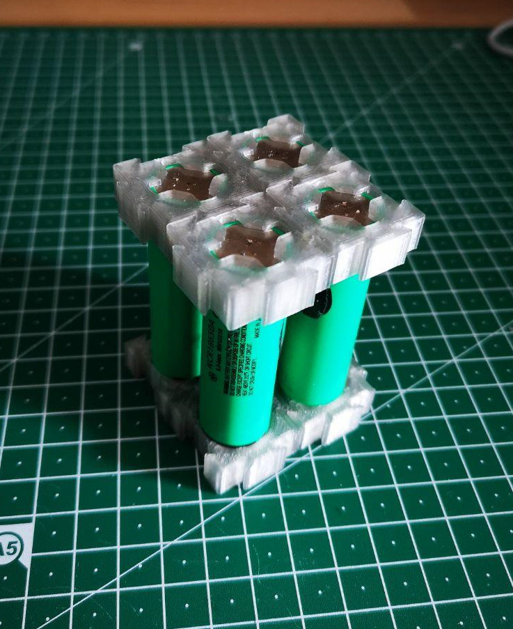 18650 modular cell holder bracket