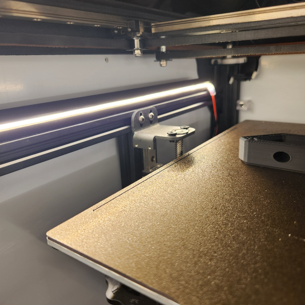 2020 LED 8mm LED strip Mount Angled 300mm