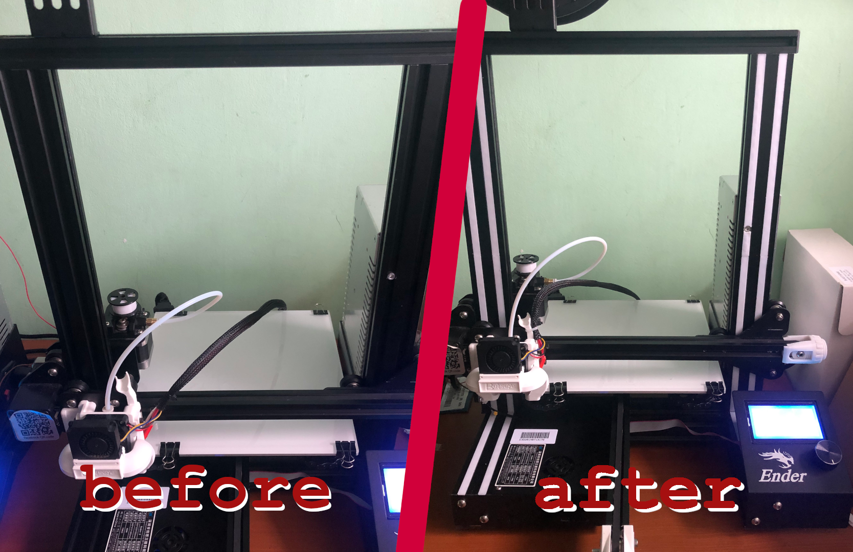 Printer 3D Aluminium Profile Covers, Aluminium profile Cups, Board for Aluminium Profile