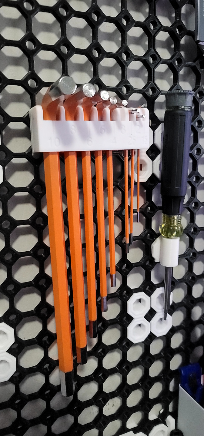 Removable Hex Key Holder for the multiboard metric