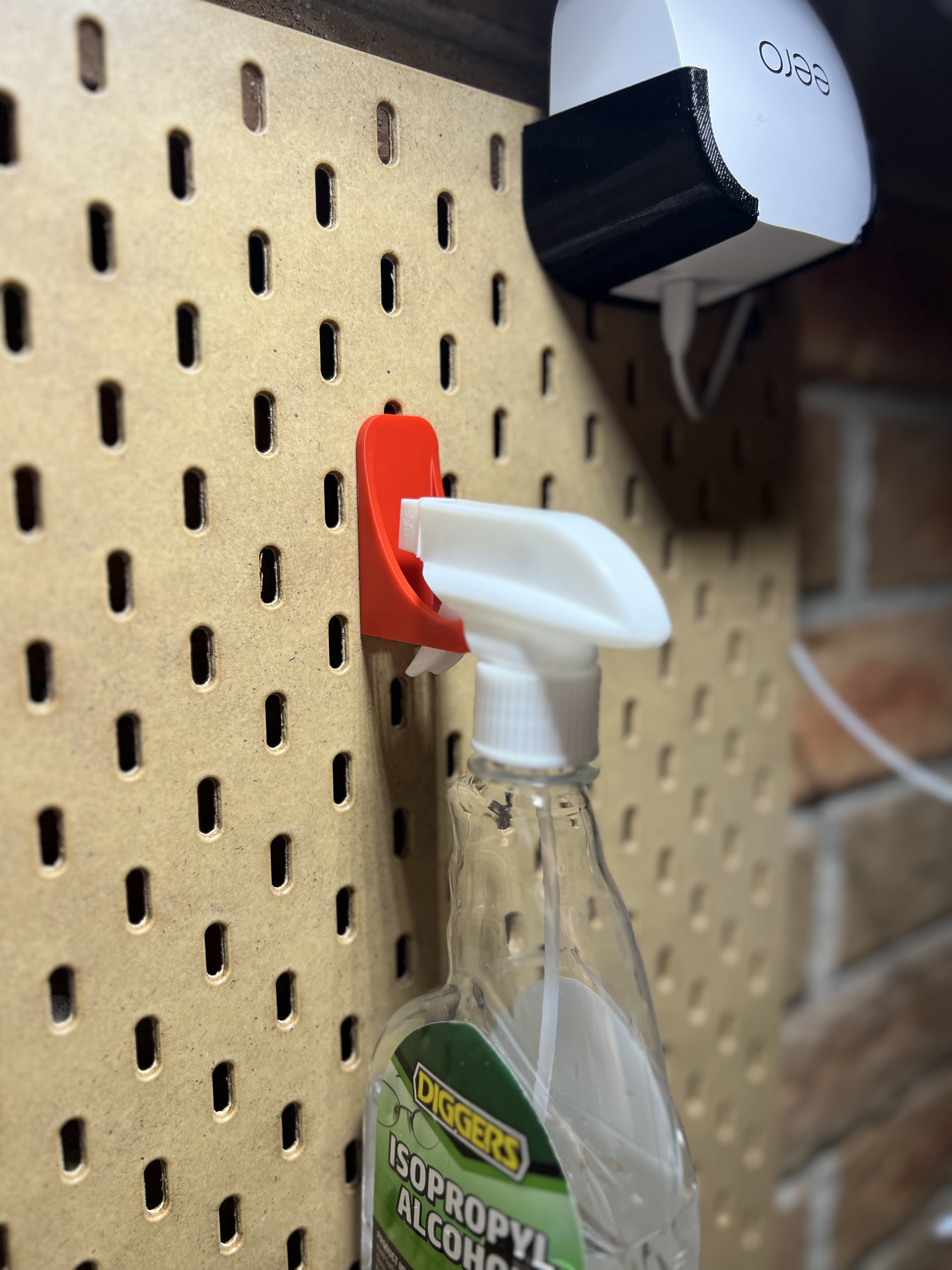 Single & Double Spray Bottle Mounts for SKADIS - T-Nut/Universal Hooks