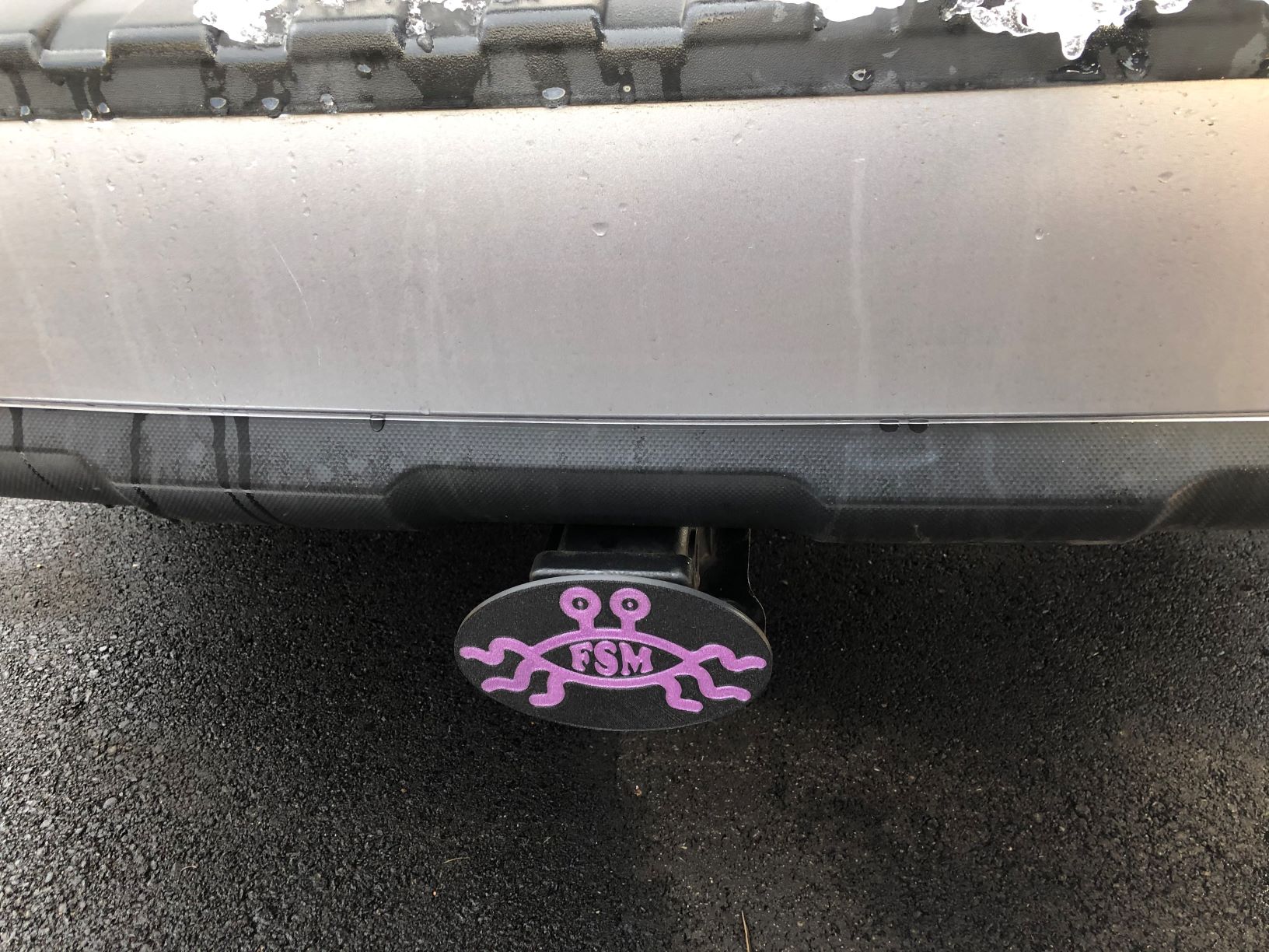 Flying Spaghetti Monster Hitch Cover and Oval Template